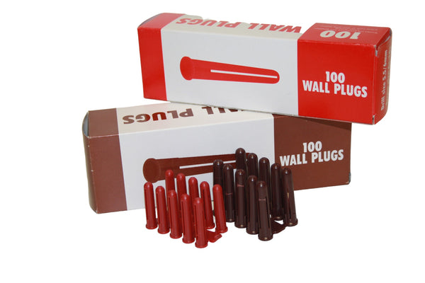 Red Wall Plugs / Rawl Plug 5-6mm  (1000)
