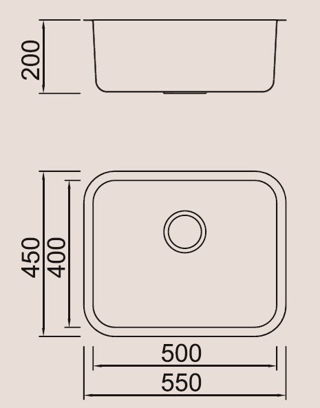 Futura Undermount Large Bowl