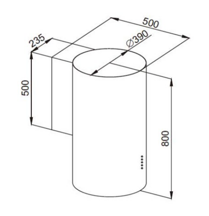 Cylinder Fan LUX LED