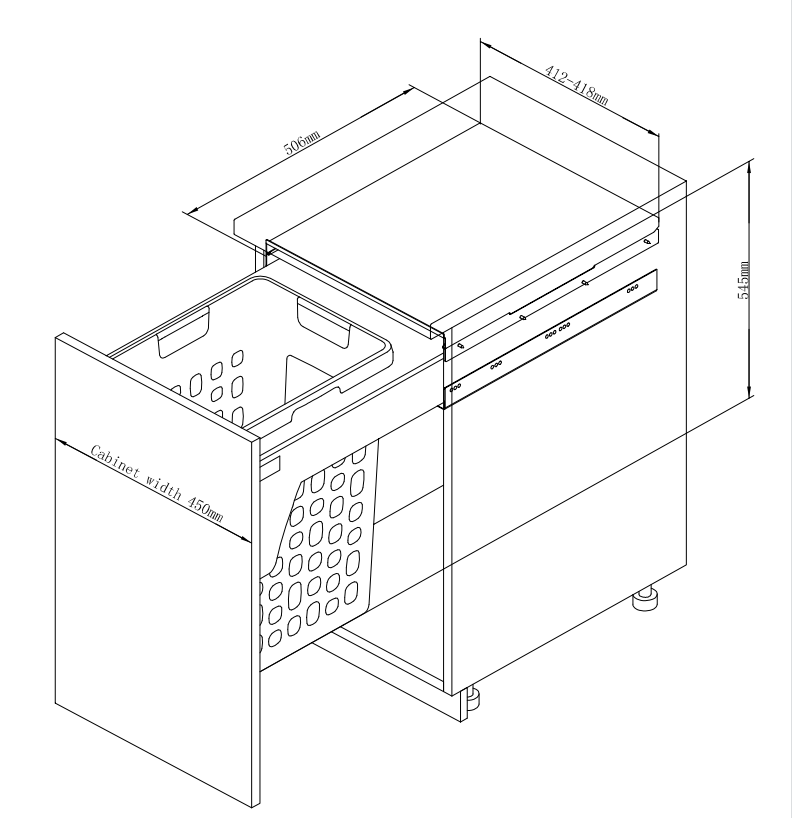 Laundry Basket 450mm