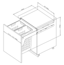 Duo Laundry Basket 600mm