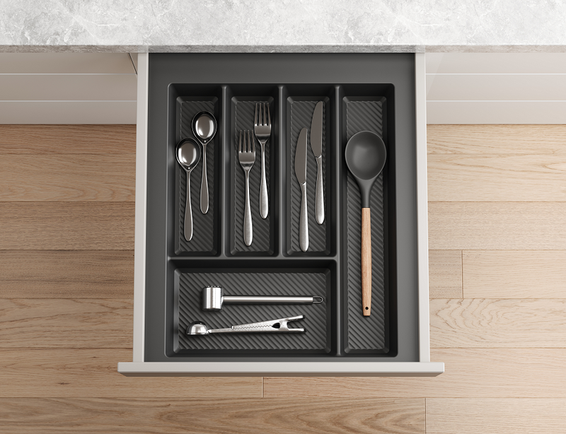 Premier Dark Grey Cutlery Tray