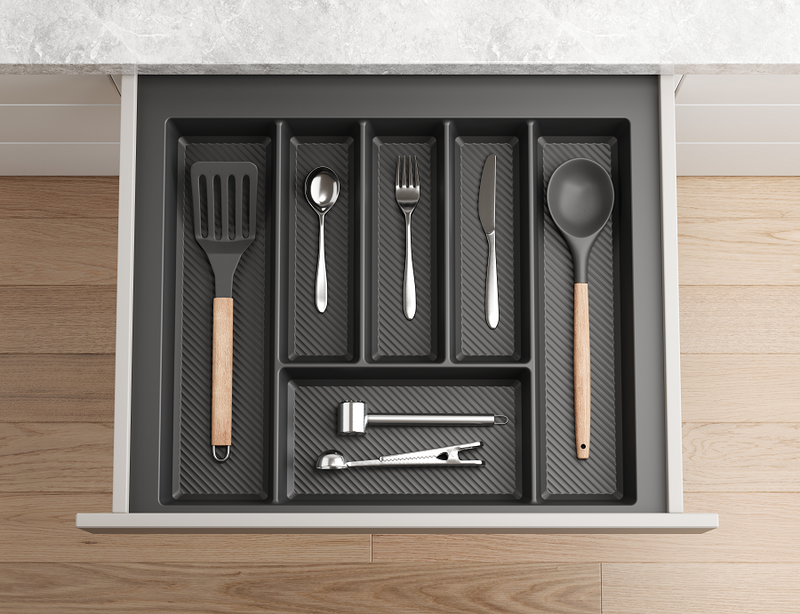 Premier Dark Grey Cutlery Tray