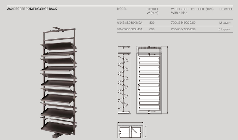 Rotating Shoe Rack