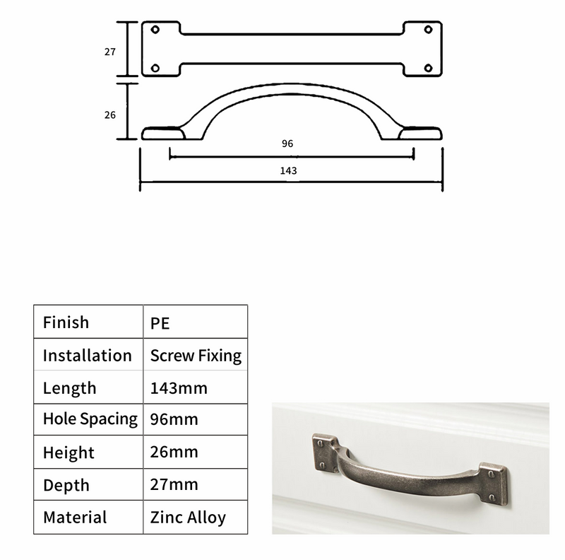 Shaker D Handle