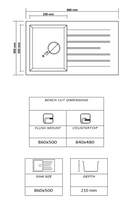 Composite Single Bowl with Drainer