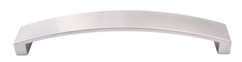 Curved Flat D Handle Satin Nickel 160cc