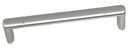 D handle, oval hollow steel tube Brushed nickel