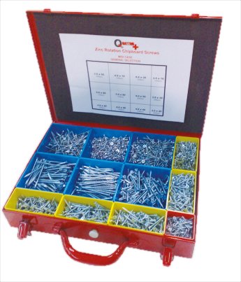 Screwed Box Metal Screw Box Complete with Plastic Inserts
